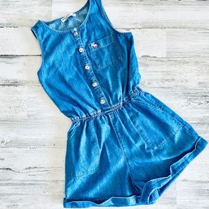 Abercrombie Kids Denim Girls Romper Size 13/14